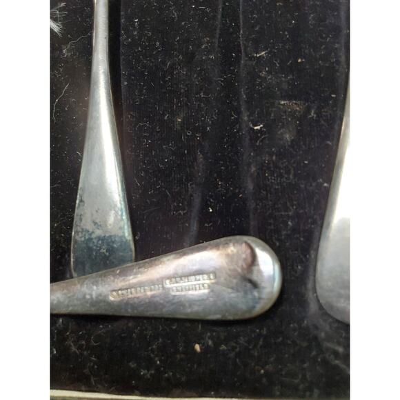 Set of 6 Vintage Teaspoons DWTS per dozen EPNS Super A Sheffield England in box - Picture 3 of 4